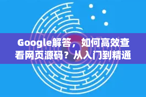 Google解答，如何高效查看网页源码？从入门到精通