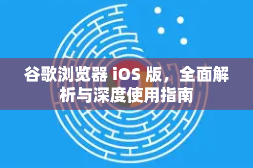 谷歌浏览器 iOS 版，全面解析与深度使用指南
