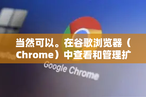 当然可以。在谷歌浏览器（Chrome）中查看和管理扩展程序详情非常方便。以下是几种最常用和全面的方法-第1张图片-谷歌浏览器中文|Google2026官网最新版