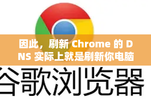 因此，刷新 Chrome 的 DNS 实际上就是刷新你电脑操作系统（Windows、macOS、Linux）的 DNS 缓存，并配合清理 Chrome 的网络相关缓存