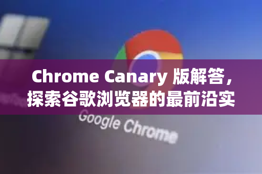 Chrome Canary 版解答，探索谷歌浏览器的最前沿实验功能
